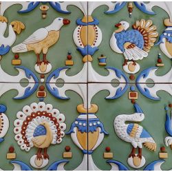 Изразец с этно орнаментом керамика