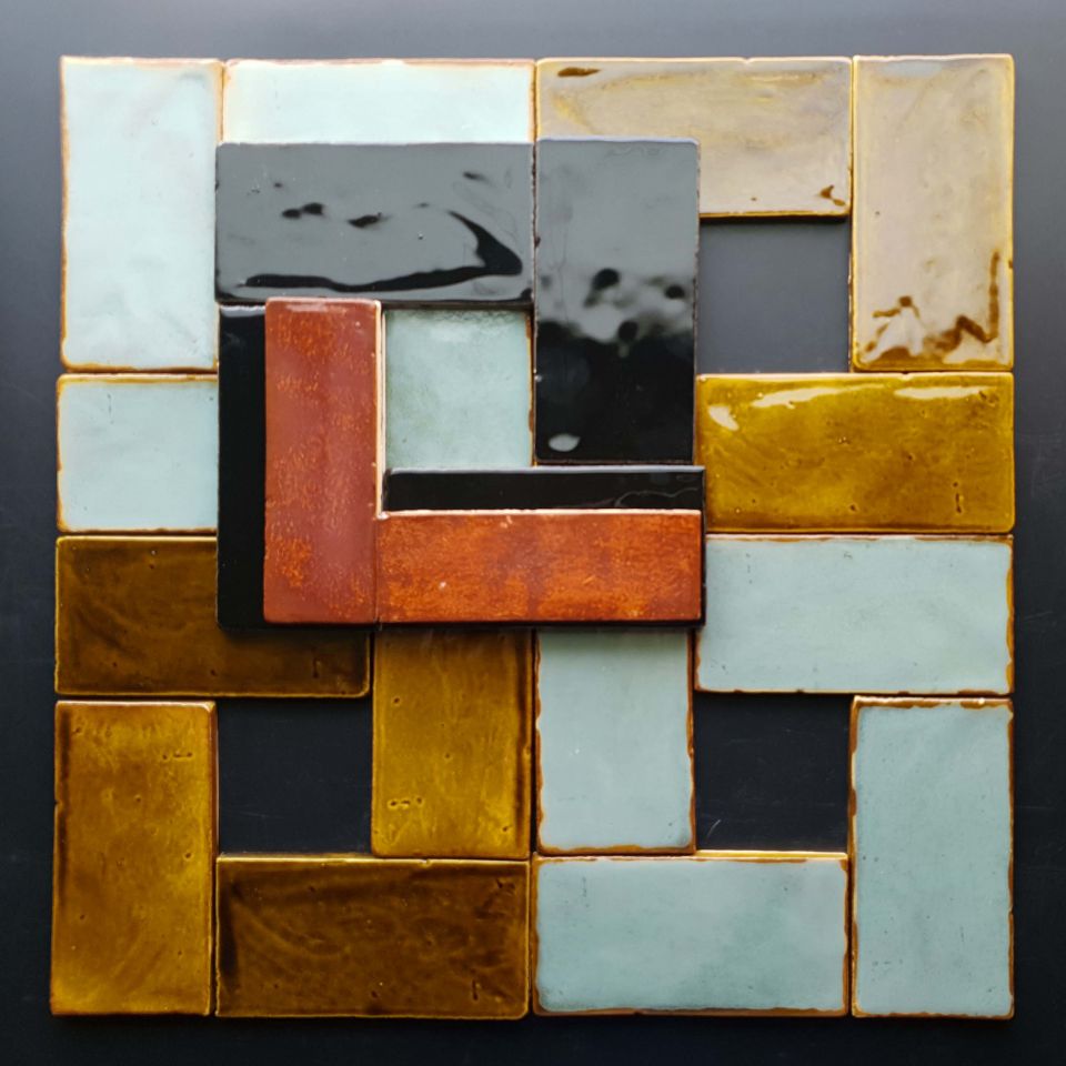 Прямоугольник рельефный кафель